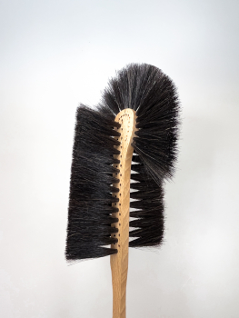 Preview: Heizkörperbürste, 3 Reihen, 50 cm / Rosshaar, Rundkopf